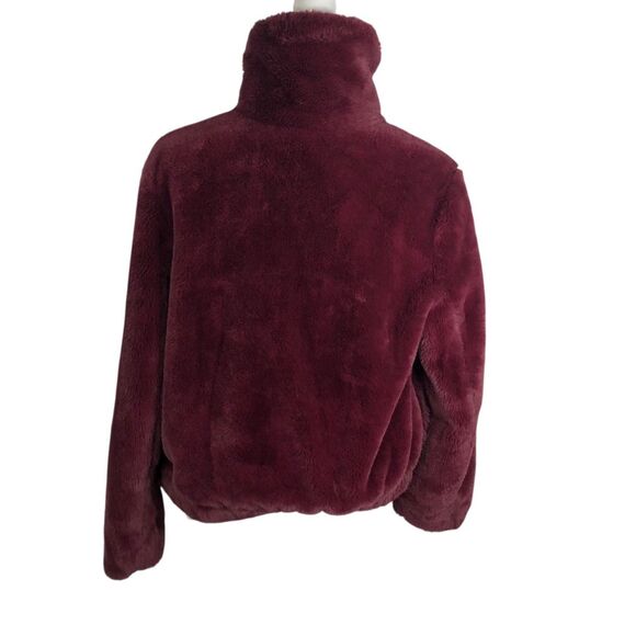 French Connection Small Faux Fur Jacket Full Zip Purple Buona $168 - Picture 8 of 12